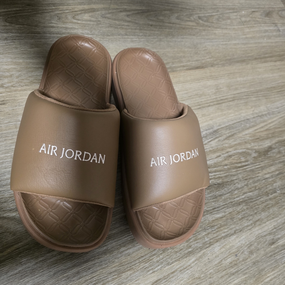 Jordan Tan Slide Sandals - Picture 2 of 6